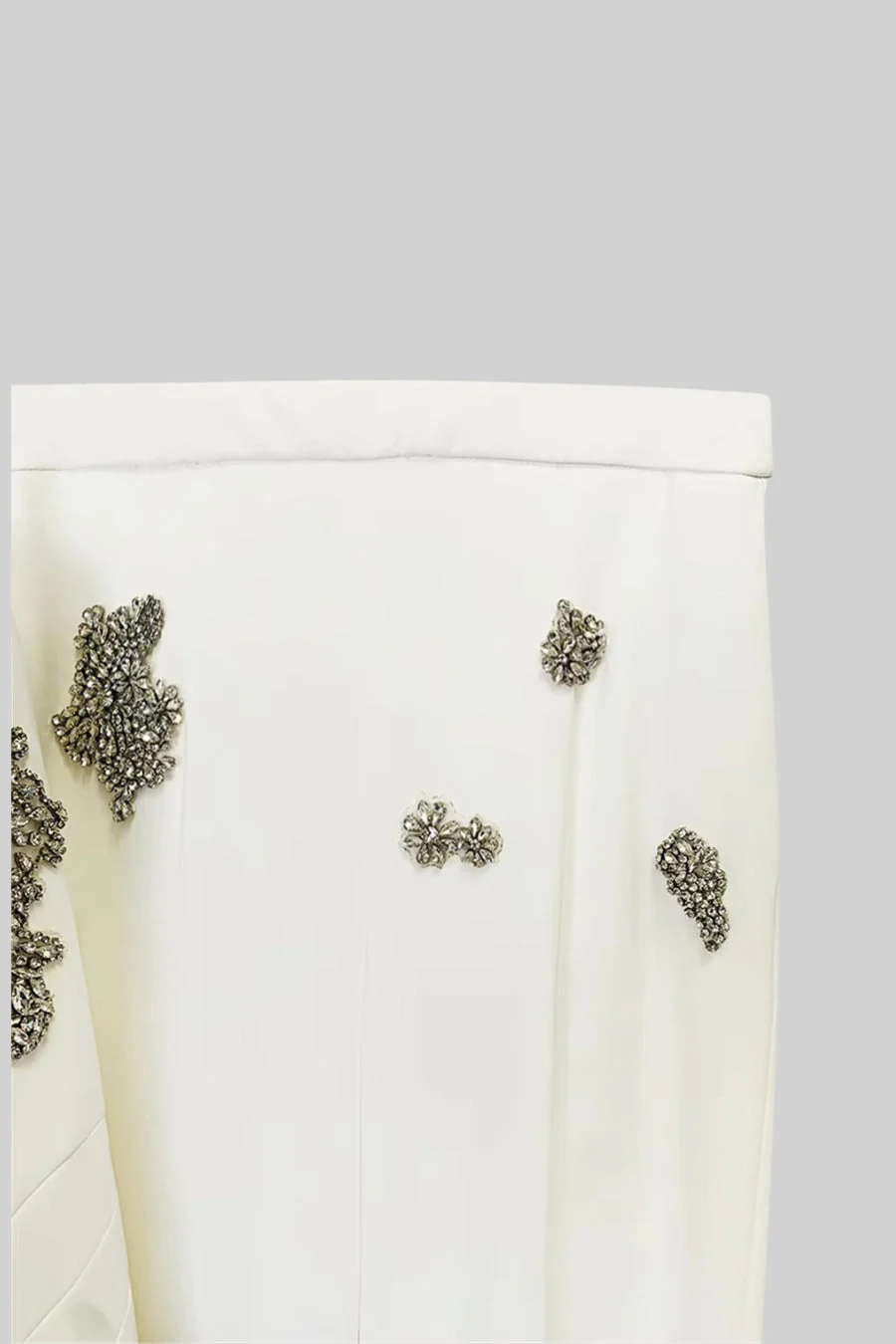 Refined Floral Embellished Pantsuit - White - Image 4